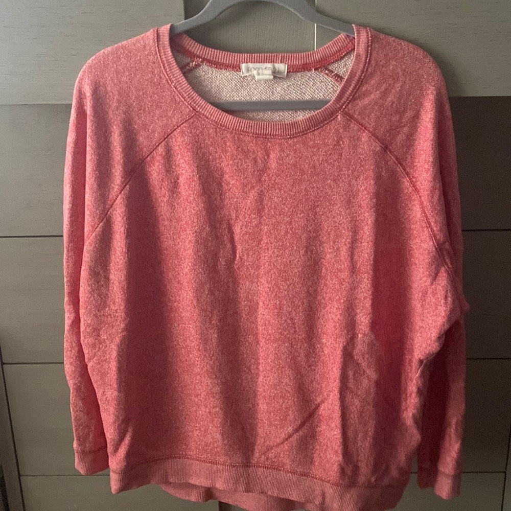 Pink Slightly Cropped Sweater